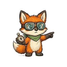 Scouty mascot with encouraging expression