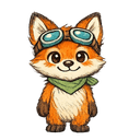 Scouty mascot with neutral expression